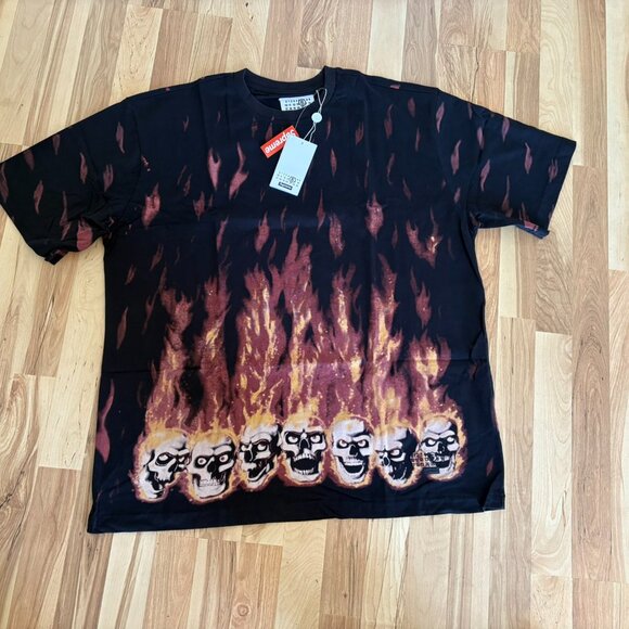 Supreme MM6 Maison Margiela Liquid Blue Oversized Tee, Large - Picture 1 of 6